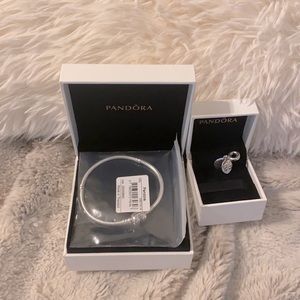 Pandora Moments Heart Clasp Snake Chain Bracelet